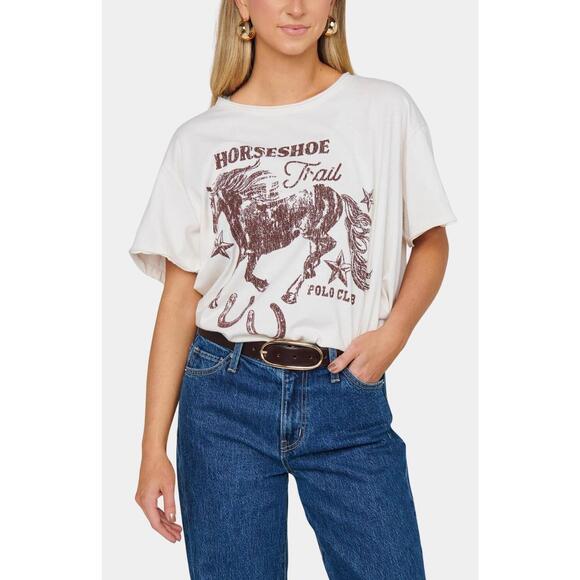 SHOW ME YOUR MUMU Tops - NEW SHOW ME YOUR MUMU airport tee in polo club